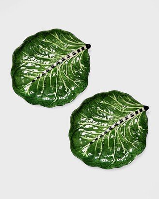 Cabbage Plates, Set of 2