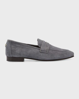 Flaneur Suede Flat Loafers-AA
