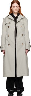 SSENSE Work Capsule – Gray Double-Breasted Trench Coat