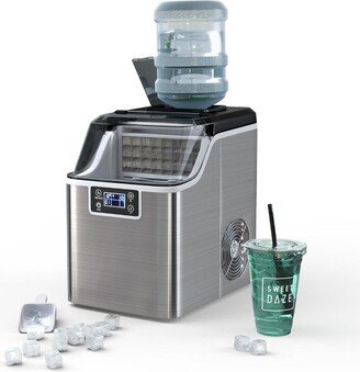 Portable Ice Maker 40Lbs/24H Countertop Self-Cleaning with Ice Scoop and Basket