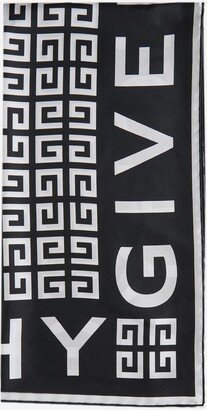 4g Logo Silk Scarf-AA