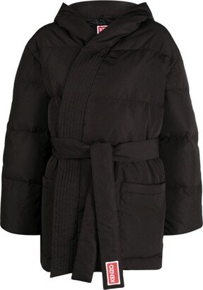 Belted Wrap Down Jacket