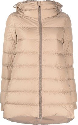 Hooded Quilted Puffer Jacket-AD