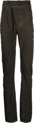 Asymmetric-Front Skinny Trousers