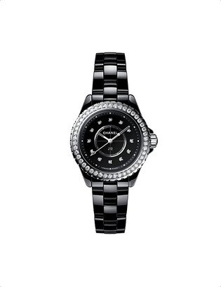 Black H6419 J12 Steel, Ceramic and 1.21ct Diamond Quartz Watch