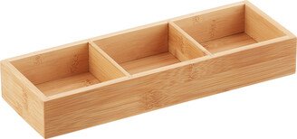 The 3-Section Bamboo Drawer Organizer