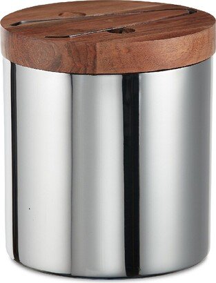 Roselli Napa Stainless Steel & Acacia Wood Ice Bucket