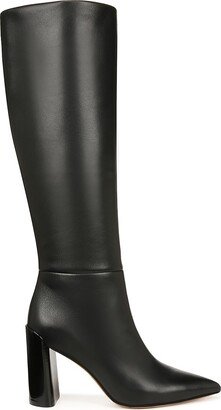 Pilar Knee-High Wide-Calf Leather Boots