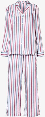 Womens ulti Capri Striped Cotton Pyjama set