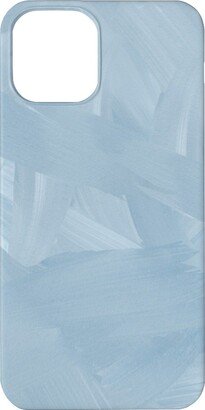 Custom Iphone Cases: Brushstroke Wash - Light Blue Phone Case, Slim Case, Matte, Iphone 11, Blue