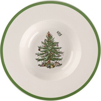 Christmas Tree Rimmed 10 Inch Pasta Bowl - 10 Inch