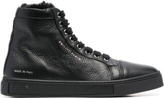 Shearling Lined High-Top Sneakers