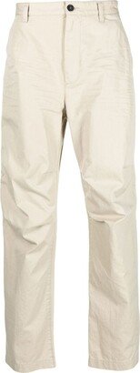 Mid-Rise Tapered-Leg Trousers-AN