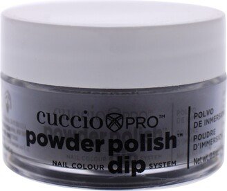 Pro Powder Polish Nail Colour Dip System - Black With Red Glitter by Cuccio Colour for Women - 0.5 oz Nail Powder