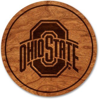 Ohio State Buckeyes Coaster - Crafted From Cherry Or Maple Wood The University | Osu