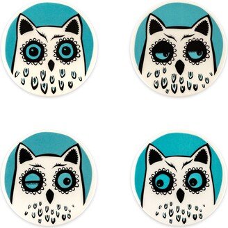 Hannah Turner Owl Coaster Set Of Four