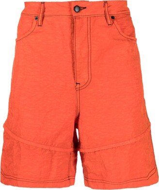 Contrast Stitching Bermuda Shorts