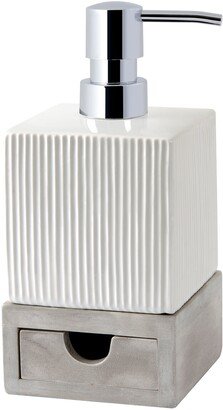 Allure Home Creation Hotelier Grey Lotion Pump - White