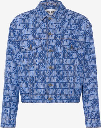 All-over Logo Jacquard Denim Jacket