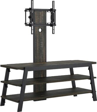 Steel River TV Stand for TVs up to 50 with Mount Carbon Brown