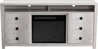 Electric Fireplace TV Stand for TVs up to 70 White