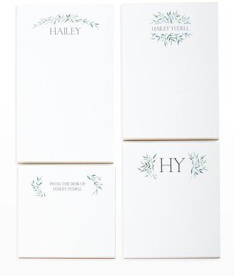 Carlson Craft Greenery Swag Personalized Notepad Set