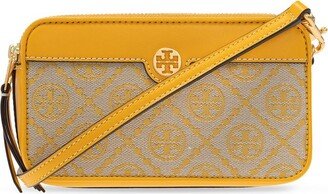 T Monogram Double-Zipped Mini Crossbody Bag