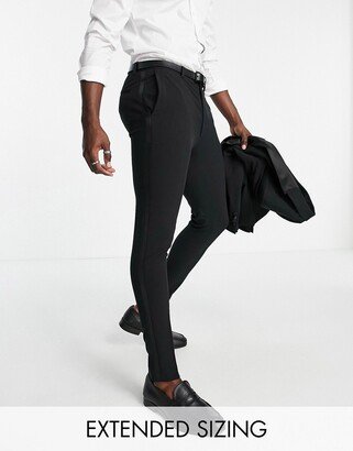 super skinny tux pants in black