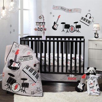 Rock Star Musical Instruments 3-Piece Baby Crib Bedding Set