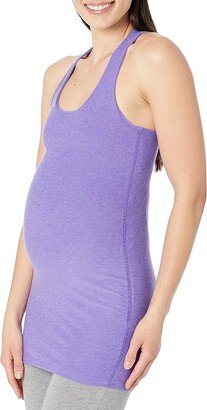 Spacedye Maternity Racerback Cami (Bright Amethyst Heather) Women's Sleeveless