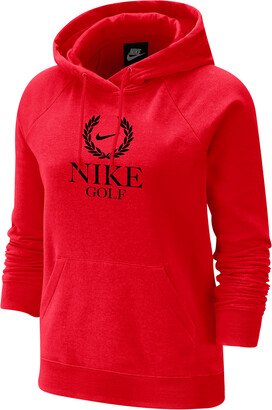 Women's Golf Fleece Hoodie in Red