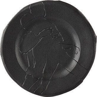 Yellow Nose Studio SSENSE Exclusive Black You Hold Me I Hold You Dessert Plate