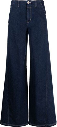 Avan organic cotton wide-leg jeans