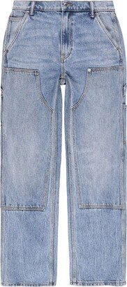 High-Waisted Wide-Leg Jeans-AL