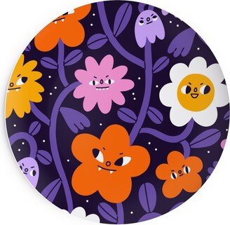 Salad Plates: Halloween Garden - Purple Salad Plate, Purple