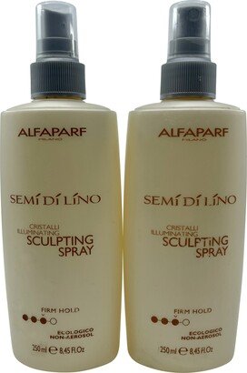 Semi Di Lino Cristalli Sculpting Spray Firm Hold 8.45 OZ Set of 2