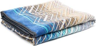 Geometric-Pattern Bath Towel