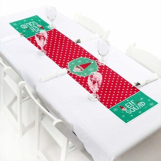 Big Dot Of Happiness Elf Squad - Petite Kids Christmas Birthday Party Paper Table Runner - 12 x 60 in