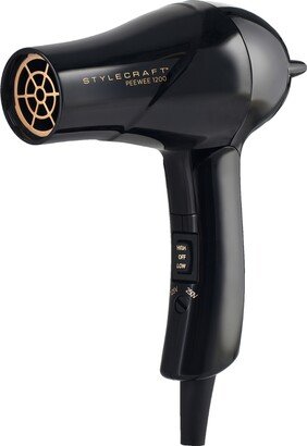 StyleCraft Professional Peewee 1200 Folding Handle Compact Travel Hair Dryer