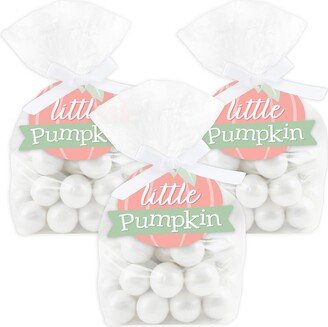 Big Dot Of Happiness Girl Little Pumpkin Fall Birthday or Baby Shower Treat Bags With Tags 12 Ct