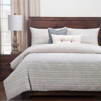 Sunwashed Slate Farmhouse 6 Piece Queen Luxury Duvet Set