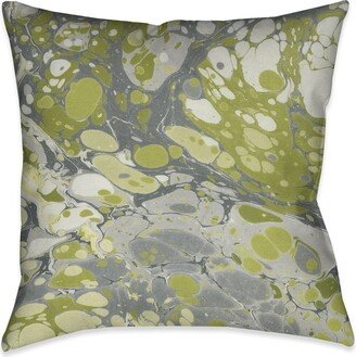 Emerald Marble Outdoor Decorative Pillow