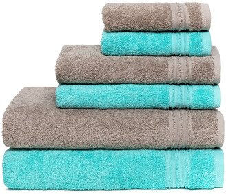 Rainbow Collection 6Pc Towel Set