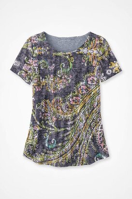 Women's Winding Ways T-Shirt - Navy Multi - PS - Petite Size