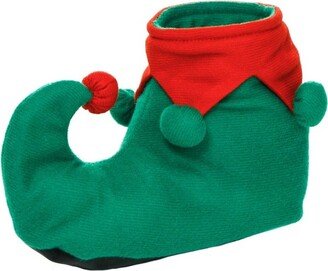 HalloweenCostumes.com X Small Child Christmas Elf Shoes, Red/Green