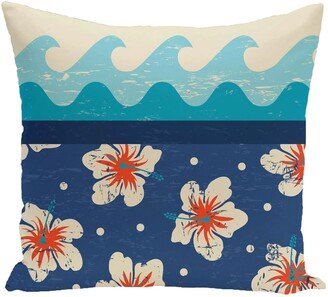 Hang Ten 18-inch Floral Print Outdoor Pillow