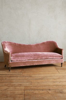 Slub Velvet Pied-A-Terre Sofa, Hickory