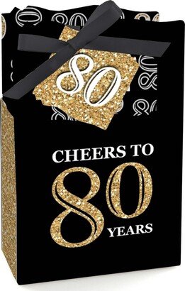 Big Dot of Happiness Adult 80th Birthday - Birthday Party Favor Boxes - Set of 12