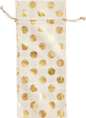 Bottle Sack Canvas w/Gold Dot