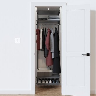 Elfa Decor 2' Entry Closet Grey and Graphite